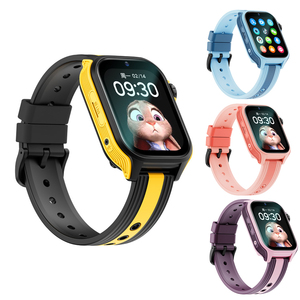 Montre connectée pour enfants A96 4G avec écran TFT HD de 1,83 pouces, carré, IP67, silicone, caméra 1,3 MP, suivi LBS+GPS+WIFI, carte SIM, appels vidéo - Product Image 1