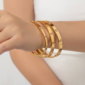 Brazalete de Acero Inoxidable SZ259 para Mujer, Hipoalergénico, Moderno, Minimalista, Joyería de Pulsera, Regalo - Product Image 3