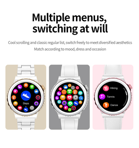 2023 Newest Smart Watch Women Wrist Luxury Round Screen Touch Waterproof Music <strong>Player</strong> Make Voice Call 15 Sports Beautiful Band - Product Image 2