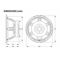 YX16X800 Haut-parleur de graves 16 pouces 1600W pour système audio professionnel de scène, accessoire de système PA stéréo, OEM d'usine