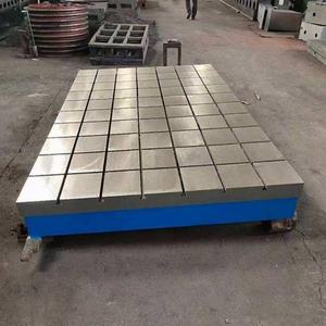 لوح حديدي لآلة الاختبار مع حواف على شكل حرف T وقاعدة، مصنوع من الحديد الزهر - Product Image 1