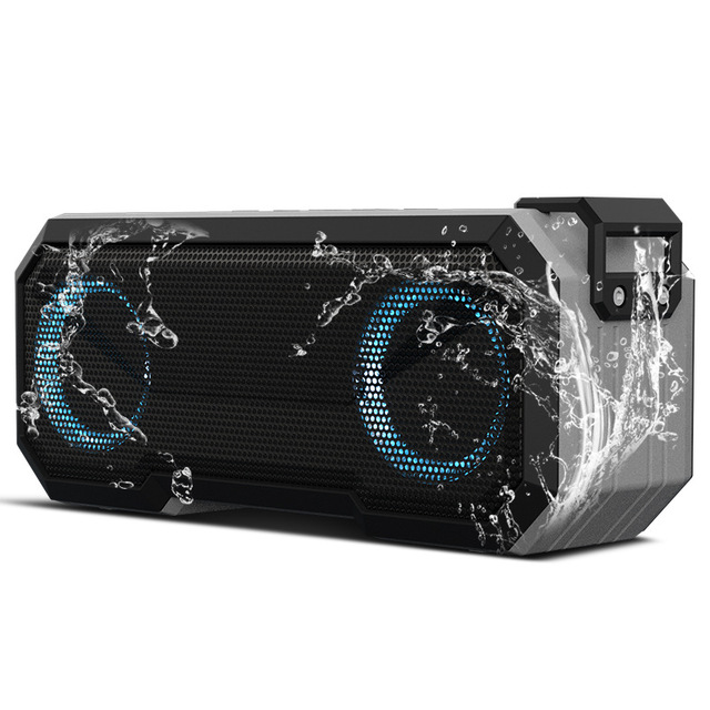 Bluetooth Speaker X8 Wireless Portable Outdoor LED Light IPX7 Waterproof 3000MAh Battery Subwoofer Support TF Card / AUX