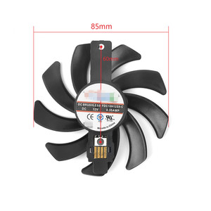 85mm FDC10H12S9-C DC12V 0.35A Kühler lüfter ersetzen für Sapphire NITRO <span class=keywords><strong>RX460</strong></span> 4G RX 460 Grafikkarten lüfter - Product Image 3