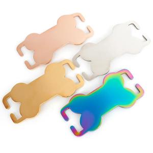 Tùy chỉnh khắc thép không gỉ Pet ID tag Dog Tag trong xương hình dạng tên cá nhân Cổ áo tag kim loại phù hợp Mặt dây chuyền - Product Image 4