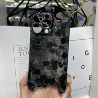 Étui de téléphone en Fiber de carbone à motif forgé haut de gamme pour iPhone 15 16 Promax étui de protection en feuille d'or pour téléphone portable personnalisé