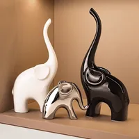 Ornements modernes et simples faits à la main en forme de cerf, décorations d'art déco en céramique pour la maison, écologiques, cuits à haute température, couleur personnalisable