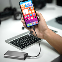 Carcasa para Disco Duro de Estado Sólido USB 4.0 de 40 Gbps sin Herramientas para M.2 NVMe 2280 2260 2242 2230 M2 a Tipo C