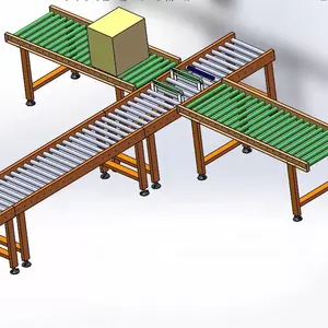 Separating sorting roller conveyor/roller feeding conveyor line/carton boxes roller conveyor
