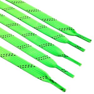 하키 끈으로 사용자 정의 로고 다채로운 플랫 폴리 에스테르 신발 끈 - Product Image 5