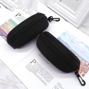2025 nouveauté Portable lumière Style frais tricoté tissu EVA fermeture éclair étui à lunettes <span class=keywords><strong>pour</strong></span> personnalisable commandes en gros - Product Image 4