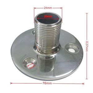 Base d'antenne 25 mm en acier inoxydable, support de montage pour bateau, matériel marin - Product Image 2