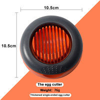 Gadgets de cuisine Trancheuse à oeufs en acier inoxydable pour coupe-oeufs durs