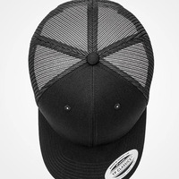 Gorras Trucker Personalizadas Para Hombre De 6 Paneles De Algodón Liso De Perfil Bajo Multicolor Negro