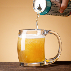 Verres à bière <span class=keywords><strong>Carlsberg</strong></span> de style moderne 410 ml en gros – Tasses à boire classiques en <span class=keywords><strong>verre</strong></span> transparent en forme de corne à large ouverture et fond large - Product Image 2