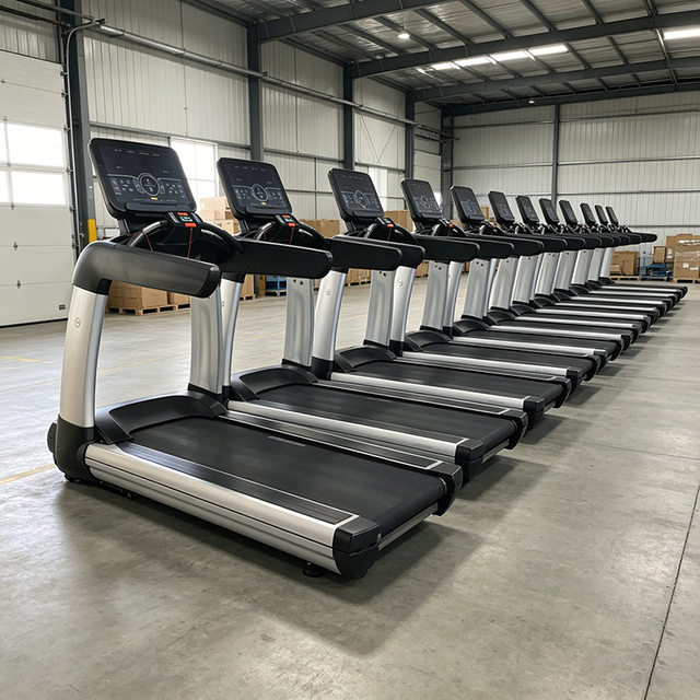 Commercial Multifunction LED Screen Treadmill with Electric Motor 200kg Capacity for Indoor Gym Exercise