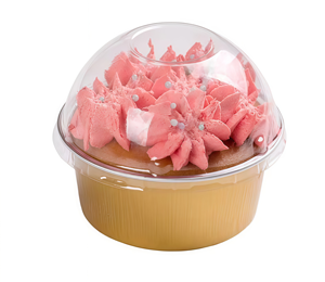 Contenitori in Alluminio Dorato di Alta Qualità, Ecologici, Monouso, per Cibo da Asporto con Coperchio in PP - Product Image 1