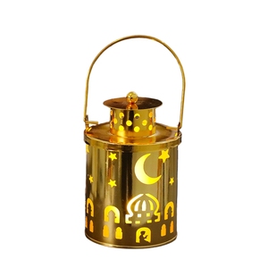 Décoration musulmane du Ramadan, petite lanterne à LED, lumières Eid Mubarak <span class=keywords><strong>pour</strong></span> la maison, Eid Al-Fitr <span class=keywords><strong>Aid</strong></span> Moubarak, décoration creuse <span class=keywords><strong>pour</strong></span> fête - Product Image 5