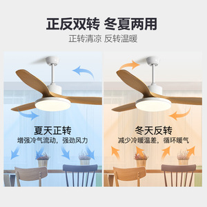 Nordic Minimalist <b>Ceiling</b> <b>Fan</b> Light 56 Inch LED Inverter Silent For Living Room Bedroom - Product Image 3