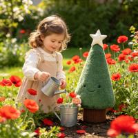 Énorme peluche Arbre de Noël Jelly Cat, jouet Arbre de Noël en sapin bleu de la série Amuseables, poupée de la série Amuseables, cadeau idéal pour Noël