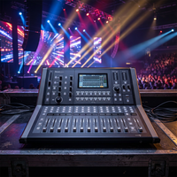 Thinuna MX-D24 II Profesyonel 24 Kanallı Dijital Mikser, 100mm Motorlu Fader'lar, 7 inç Dokunmatik Ekran ve 32-bit DSP ile