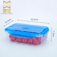 Boîte de nourriture de préparation de repas au micro-ondes avec couvercle Récipients alimentaires en plastique 3 compartiments Cuisine Minimaliste Pp Sac Moulage par injection 295g