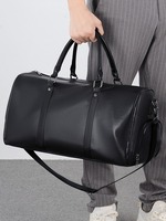 Sac de voyage fourre-tout en cuir PU grande capacité, style personnalisé, sac à bandoulière de luxe pour femmes et hommes, sport