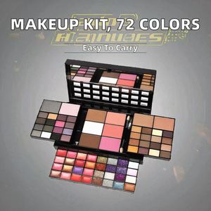 Women's 74 Color Beauty Cosmetics Makeup <b>Kit</b> Bronzer Blush Contour Eyeshadow-Portable Cartoon Design for Welcome Gifts - Product Image 2