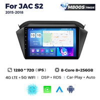 MEKEDE-Sistema de navegación GPS para Android, sistema de navegación con pantalla táctil, 8 núcleos, 4G, LTE, WiFi, cámara panorámica, ADAS, DVR, JAC S2 2015-2018 360