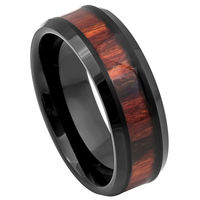 Bague pour homme plaquée or 18 carats incrustation carbure de tungstène corne de cerf en velours alliances de luxe pour homme et femme