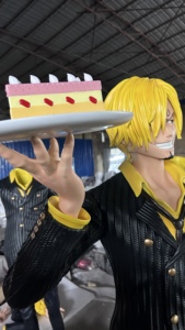 Figurines <span class=keywords><strong>d</strong></span>'anime grandeur nature en une seule pièce Sanji <span class=keywords><strong>Monkey</strong></span> <span class=keywords><strong>D</strong></span> <span class=keywords><strong>Luffy</strong></span> Zoro Figurine <span class=keywords><strong>d</strong></span>'action Modèle Statue <span class=keywords><strong>de</strong></span> Sanji pour la <span class=keywords><strong>d</strong></span>écoration - Product Image 2