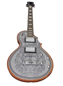 Weifang Rebon 6 corde copertura in metallo LP chitarra elettrica personalizzata - Product Image 3