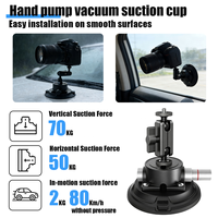 Support de caméra à ventouse, capacité de charge de 50 à 70 kg, réglable à 360°, qualité industrielle, certifié CE, support de voiture pour véhicule