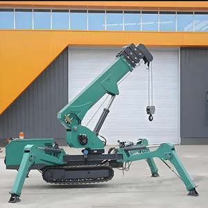 Grua Cingolata Mobile Idraulica Mini con Braccio Telescopico Girevole a 360 Gradi, Capacità di Sollevamento 3, 5, 6, 8, 10 Tonnellate, Altezza di Sollevamento 14m con Fly Jib - Product Image 4