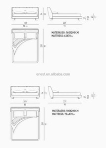 Italiano moderno <span class=keywords><strong>materasso</strong></span> più imbottito telaio del <span class=keywords><strong>letto</strong></span> in tessuto e pelle King Size <span class=keywords><strong>letto</strong></span> matrimoniale per la casa d'albergo camera da <span class=keywords><strong>letto</strong></span> Set di mobili - Product Image 3