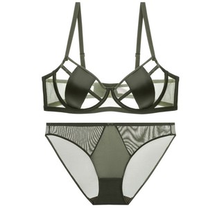 Ensemble de lingerie sensuelle française, ultra-fine, pour <span class=keywords><strong>poitrine</strong></span> généreuse, effet amincissant, grande taille, sans trace, anti-affaissement, haut de gamme - Product Image 4