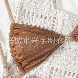 Bikini de Dos Piezas con Estampado Triangular, Estilo 2025, Comercio Electrónico Transfronterizo, Europa y América, AliExpress, Sexy - Product Image 3