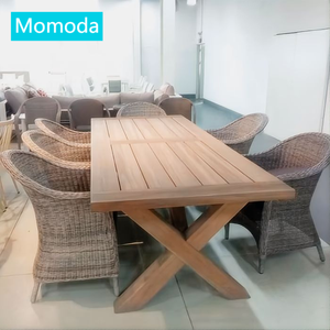 Tếch bảng Patio thiết lập sang trọng ngoài trời phổ biến thiết kế gỗ tếch ngoài trời Hiện Đại Tiêu Chuẩn khung gỗ Đóng gói kích thước tùy chỉnh - Product Image 1