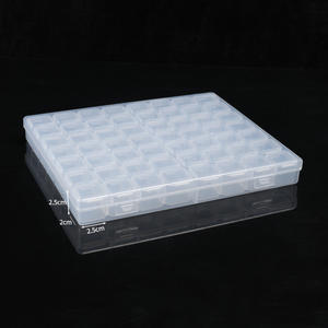 Boîte de rangement pour nail art, 56 compartiments recouverts de diviseurs pour organiser les strass et les bijoux - Product Image 5