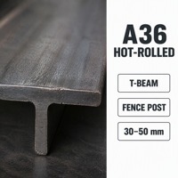 Poteau de clôture en acier profilé en T laminé à chaud A36, support structurel