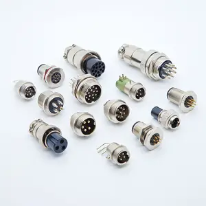 Soulin Electrical GX12 GX16 Aviation Connector Plug Waterproof Socket 2 3 4 5 6 7 8 9 10 Pin Aviat Connectors For Wires Cable