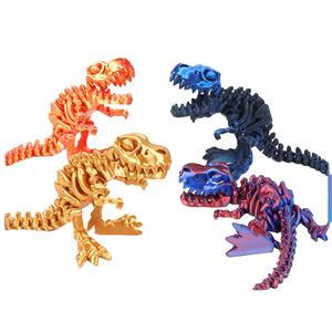 Esqueleto de dinosaurio <span class=keywords><strong>Overlord</strong></span> impreso en 3D, juguetes de cristal hechos a mano a la moda, Bola de engranaje deformada, adornos congelados, manualidades de regalo para jugar - Product Image 2