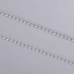 Cadena de imitación de plata 925 con cruz, cadena tipo O para mujer, acabada en oro real con colgante que conserva el color, cadena extendida. - Product Image 3