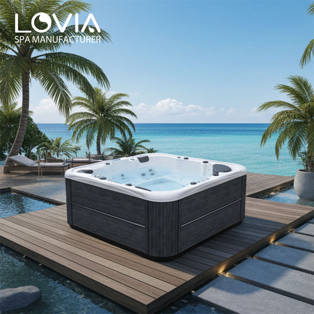 Factory Luxury 5 Persons Jakuzi Premium Hydro Massage Balboa Acrylic Whirlpool Bath Hot Tub Outdoor Spa Hot Tub