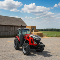 Tractor Agrícola Diésel de 120 CV con Tracción en las 4 Ruedas, Implementos Completos, Motor y Bomba