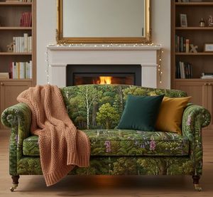 Tissu d'ameublement imprimé de luxe The Gardens au mètre – Textile floral haut de gamme inspiré du jardin pour la rembourrage de meubles et les coussins - Product Image 5