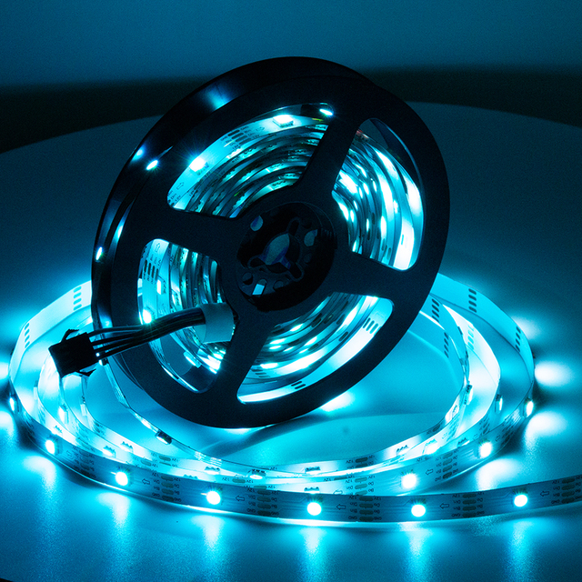 5v 12v Smd 5050 Rgb Led Smart Strip Lights Rope Led Advertisement Led Strip Light