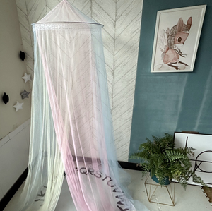 Màn chống muỗi lưới thoáng khí màu cầu vồng Rèm Che Giường chống muỗi trang trí nhà cửa phòng ngủ công chúa cho nữ cô gái - Product Image 4