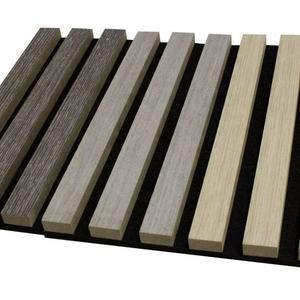 Panneaux muraux acoustiques décoratifs en bois grainé pour l'intérieur des hôtels, panneaux de construction, panneaux de plafond, lattes murales, écologiques, personnalisables - Product Image 3