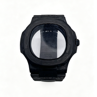 Boîtiers de montre en fibre de carbone forgée personnalisables, légers et durables, pour mouvement automatique de 40 mm
