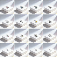Pendentif en zircon en forme d'animal S925 plaqué or pour bracelets DIY, bijoux pour femmes et enfants, cadeaux vendus directement par le fabricant